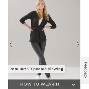 WHBM Vegan Leather leggings